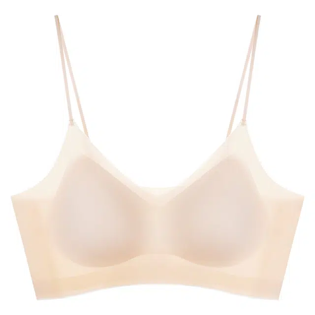 二三二三 聚拢提拉上托不空杯亲肤舒适内衣侧收副乳无钢圈裸感无痕软支撑胸罩简约时尚百搭性感纯欲文胸 女款 肤色