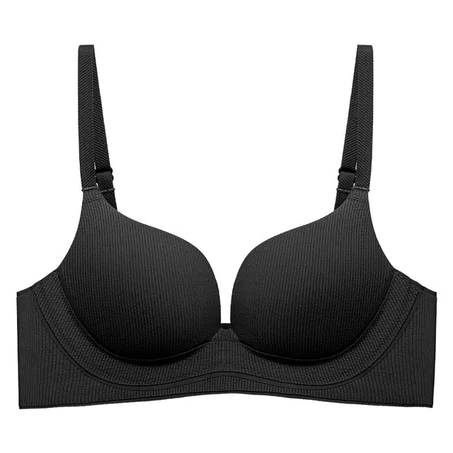 二三二三 自然显大显瘦无痕聚拢提拉上托不空杯亲肤舒适内衣侧收副乳无钢圈可调节肩带软支撑胸罩简约时尚百搭性感纯欲文胸 女款