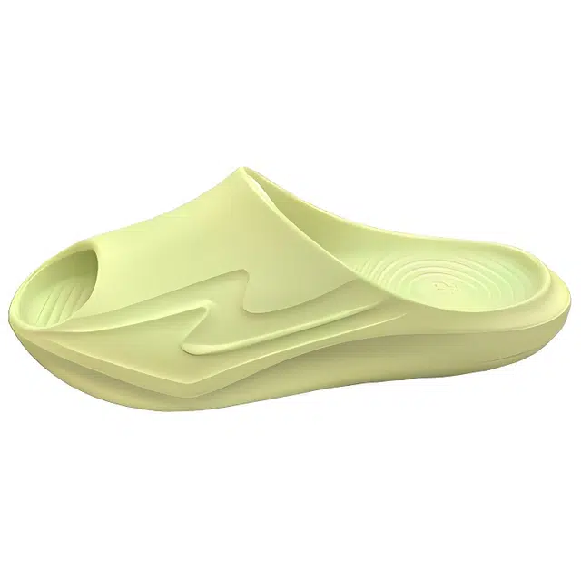 鸿星尔克 舒适 防滑速干一字拖鞋 男款 绿色