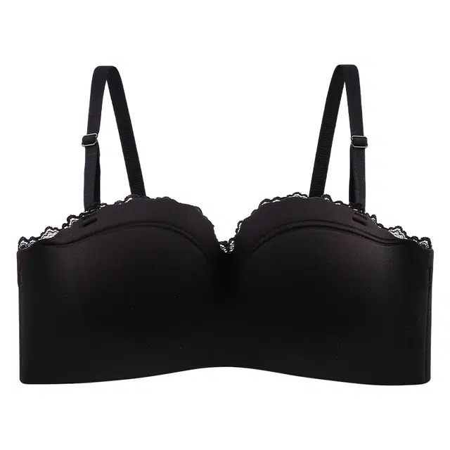 二三二三 小胸显大聚拢提拉上托不空杯亲肤舒适侧收副乳无钢圈软支撑简约蕾丝花边时尚百搭性感纯欲文胸 女款