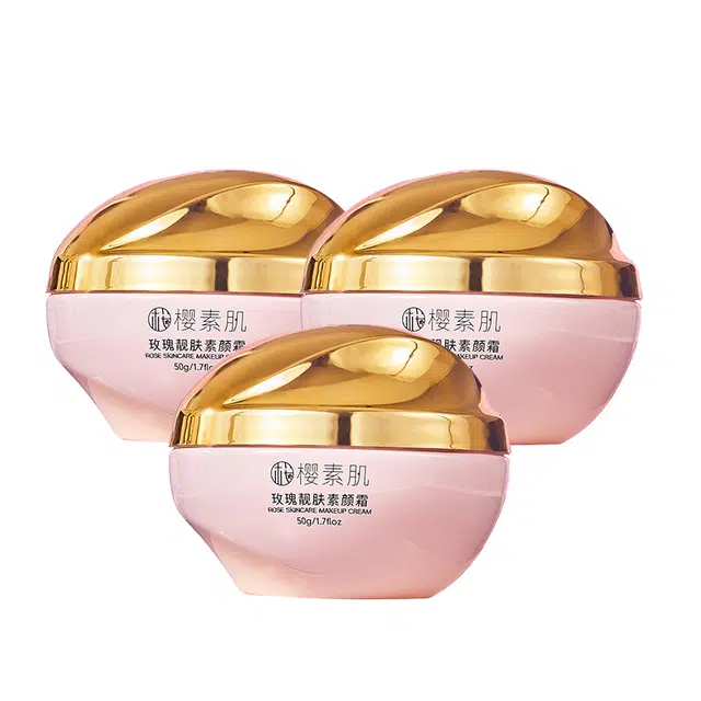 樱素肌 玫瑰靓肤素颜霜 控油自然无瑕持久保湿
