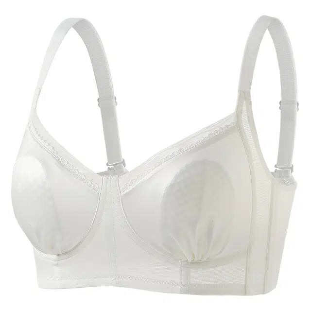 二三二三 大胸显瘦轻薄透气聚拢提拉上托不空杯亲肤舒适侧收副乳无钢圈软支撑简约时尚百搭性感纯欲文胸 女款