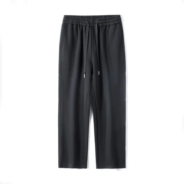 星际者 纯色简约宽松舒适直筒休闲裤 男女同款