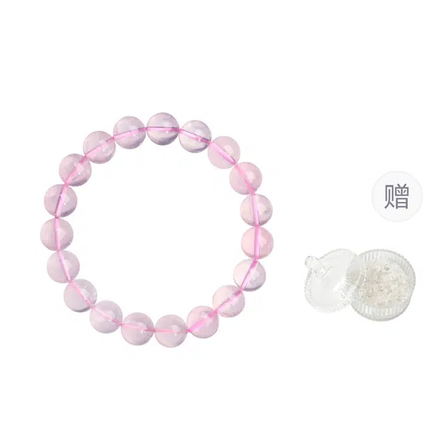 【招桃花】 浮笙梦 粉伊若水 六芒星光芒火属性旺人缘增强气场净化能量磁场精致百搭时尚款#好运天然 粉水晶 手串 男女同款情侣款