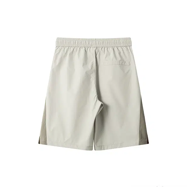 颂希尔 美式潮牌拼接撞色运动薄款速干宽松百搭直筒五分裤夏季休闲短裤 男女同款