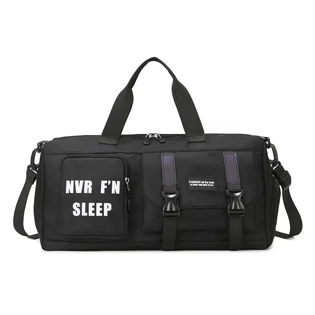 揽月 美式街头风个性百搭 牛津布 健身包单肩斜挎旅行包 男女同款情侣款 多色