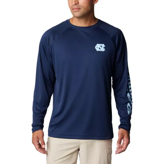 Columbia Collegiate PFGPFG Terminal Tackle Long Sleeve Shirt - North Carolina