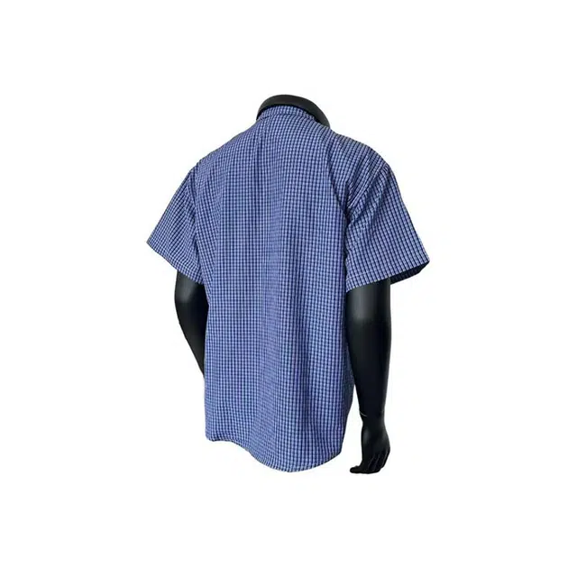 单爵 格子时尚简约百搭短袖衬衫 男女同款