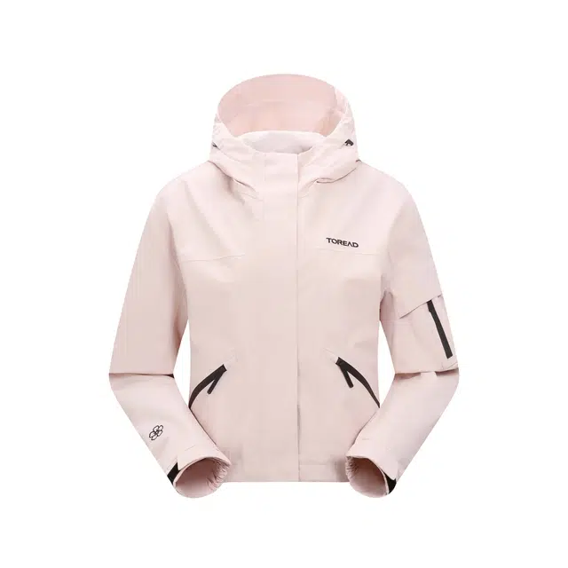 探路者  户外休闲运动  山地多用途徒步 防水防风冲锋衣 女款