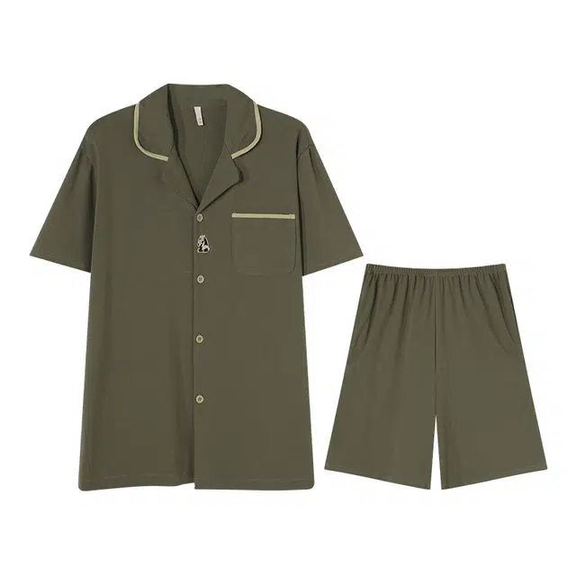 向薇 舒适休闲短袖裤男生休闲可外穿睡衣套装 男款