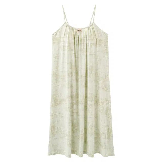 俏佳人 带胸垫柔软亲肤透气休闲吊带无袖睡裙 女款