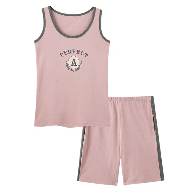 睦隆世家 纯棉休闲可外穿家居服睡衣套装 女款