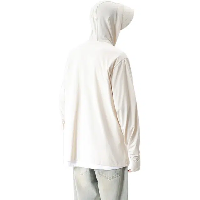 【dme】 冰丝夏季防紫外线可拆卸帽檐皮肤衣外套防晒服 男女同款