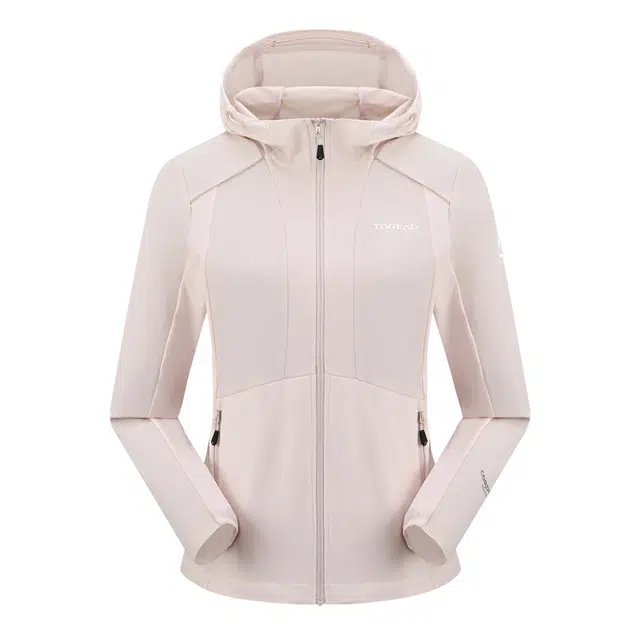 探路者  户外合身纯色舒适时尚百搭  防风冲锋衣 女款