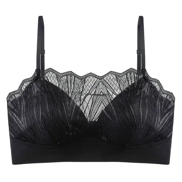 二三二三 自然聚拢提拉上托不空杯亲肤舒适透气不闷侧收副乳无钢圈软支撑法式慵懒时尚百搭性感纯欲文胸 女款