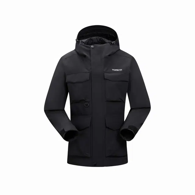 探路者  三防 拒水拒油拒污 户外透气工装  防水防风冲锋衣 女款