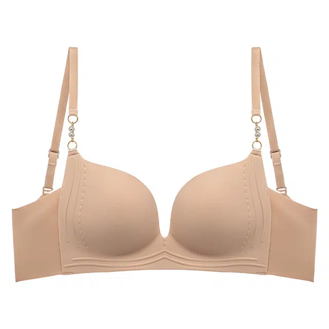 二三二三 自然小胸聚拢提拉上托不空杯亲肤舒适侧收副乳无钢圈美背软支撑纯色简约时尚百搭性感纯欲文胸 女款