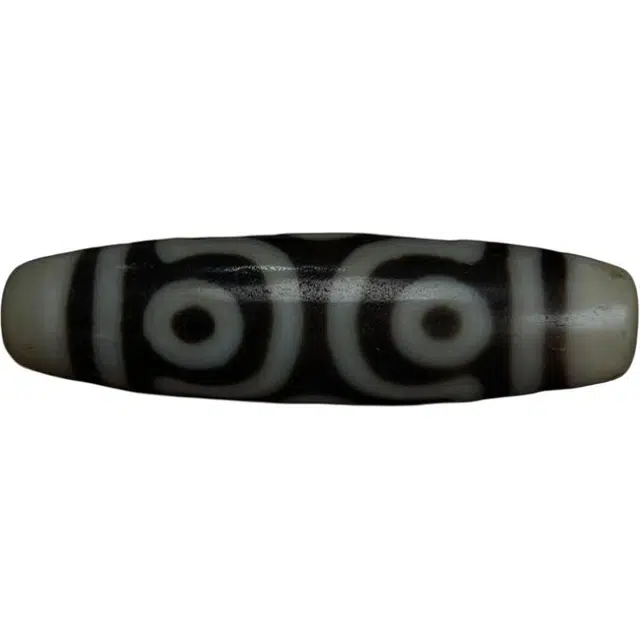 灵运宝 转运招财西藏藏区六眼天珠颜色分明咬色实老矿风化油润包浆老料器磨损到位一物一图#好运 玛瑙 名贵玉石吊坠 男女同款情侣款