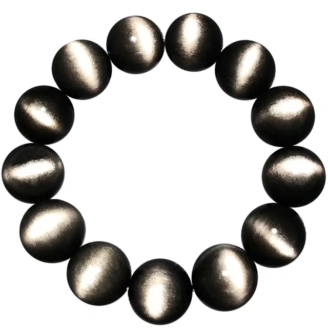 妍韵珠宝 收藏级 新中式国潮 平安纳福 诸事顺遂 复古小众百搭高级感#好运 转运珠 黑曜石 手串 男女同款情侣款