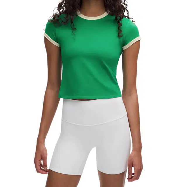 lululemon Organic Cotton Ringer Baby Tee T