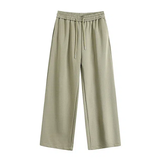 欧路得 美式条纹复古潮牌直筒重磅高街宽松阔腿休闲裤 男款