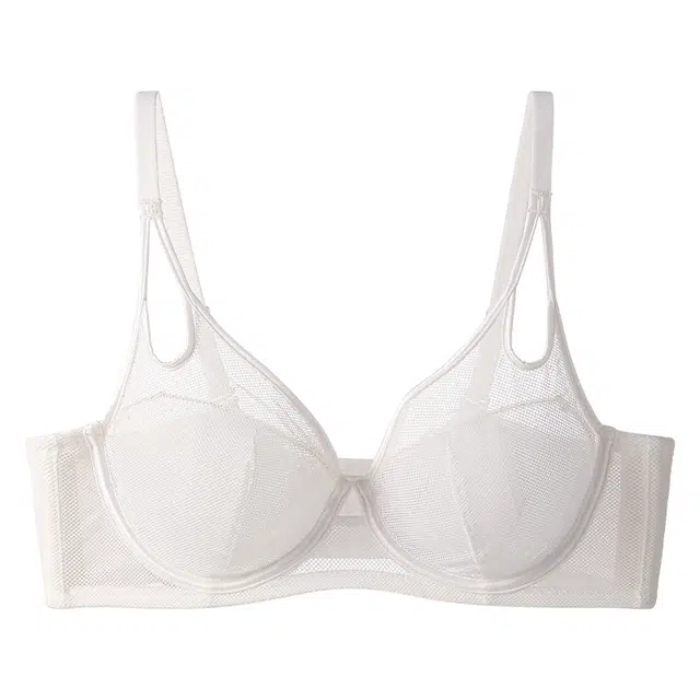 二三二三 大胸显小轻薄透气聚拢提拉上托不空杯亲肤舒适侧收副乳无钢圈软支撑简约时尚百搭性感纯欲文胸 女款