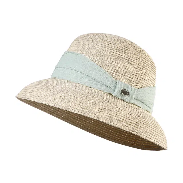 俞兆林 法式优雅赫本风草帽出游遮脸草编太阳帽海边沙滩户外大檐遮阳帽 轻薄款 防晒帽 女款