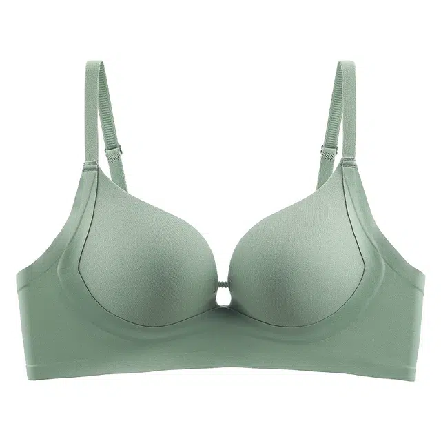 二三二三 聚拢提拉上托不空杯亲肤舒适侧收副乳无钢圈软支撑纯色时尚百搭穿搭性感纯欲文胸 女款