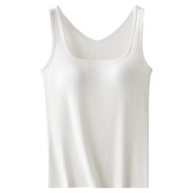 二三二三 凉感亲肤柔软透气舒适修身美型免带胸垫贴身不勒精致时尚日常通勤百搭背心 女款