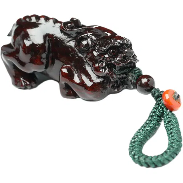 三檀小舍 招财好运新中式国潮平安如意高升转运纳福佛珠小众高级好运 紫檀属 挂件 男女同款情侣款