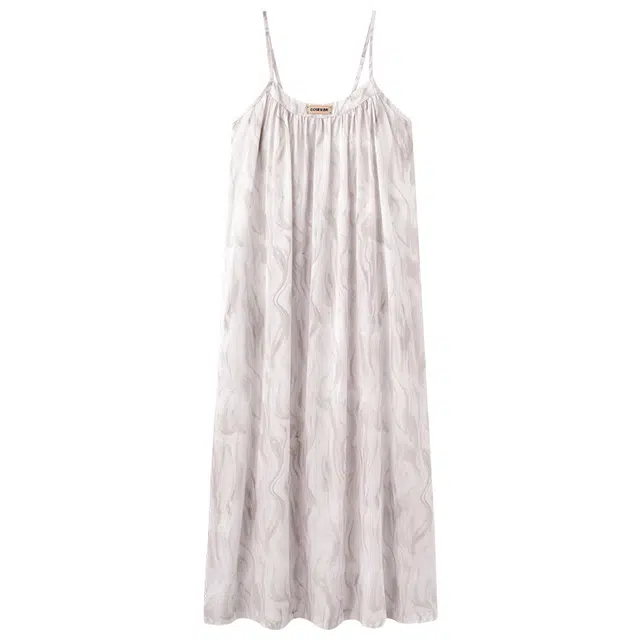 俏佳人 带胸垫高级感凉感休闲无袖舒适透气吊带家居服睡裙 女款