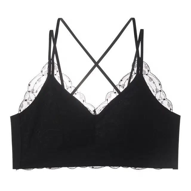 二三二三 自然聚拢提拉上托不空杯亲肤舒适侧收副乳无钢圈软支撑法式美背浪漫慵懒时尚百搭性感纯欲文胸 女款