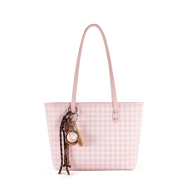 维尼奥 品牌小众韩系简约设计感时尚潮流百搭通勤包高颜值休闲出勤轻便大学生托特包女包 合成革 单肩腋下包 女款 粉色