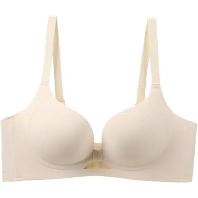 北极绒 聚拢显大防下垂收副乳调整型无痕纯色文胸 女款