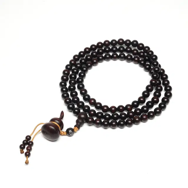 仙源 万事福禄 招财纳福 大气简约经典 本命佛八大守护神诸事顺利平安喜乐好运 紫檀属 木作手串  男女同款情侣款