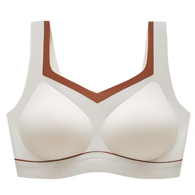 草本初色 无痕无钢圈 舒适百搭美背内衣女 透气聚拢胸罩 无感裸肌 四季可穿背心式文胸 女款