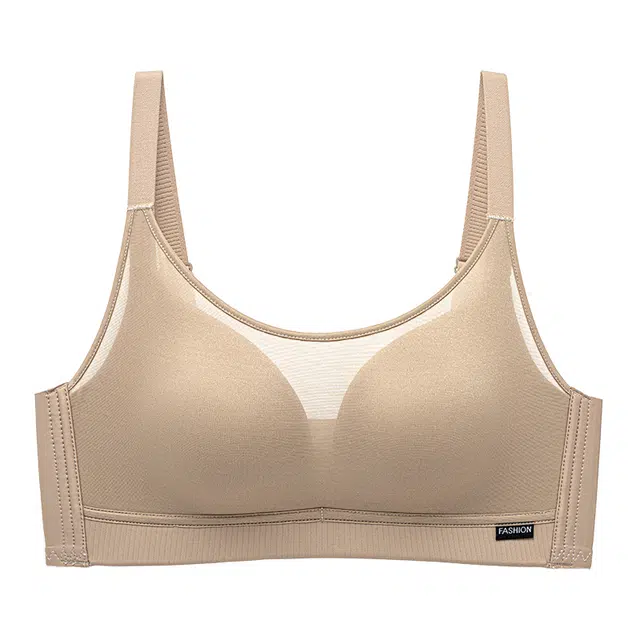 二三二三 无痕裸感聚拢提拉上托不空杯亲肤舒适内衣侧收副乳无钢圈可调节肩带软支撑胸罩简约时尚百搭性感纯欲文胸 女款