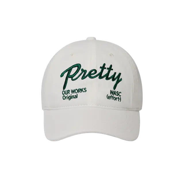 氧气樱桃 韩系字母刺绣 宽帽檐显脸小 棉 鸭舌帽 男女同款情侣款