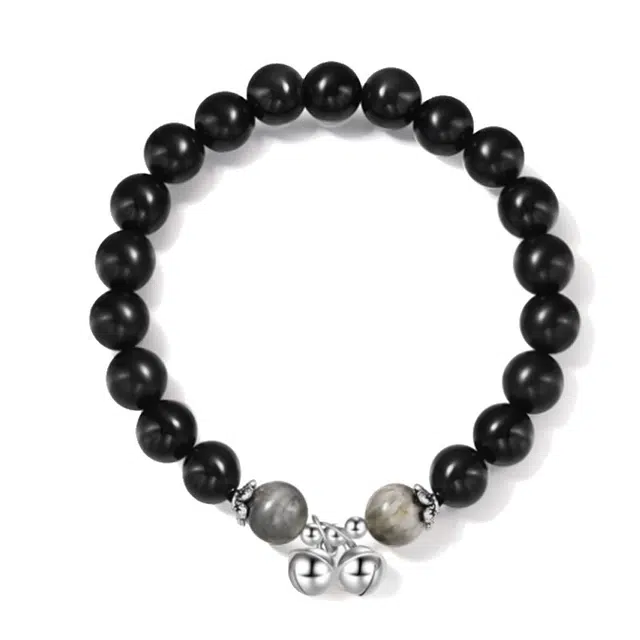 余笙情 【上上签】一步一响 步步生莲 新中式幸运配饰#好运 黑檀 木作手串 男女同款情侣款