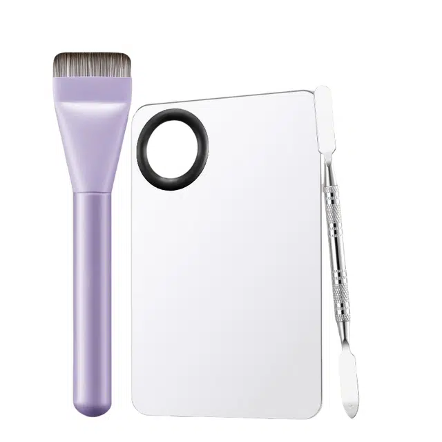 轻迎 粉底神器一字扁平头无痕打底化妆工具 不吃粉