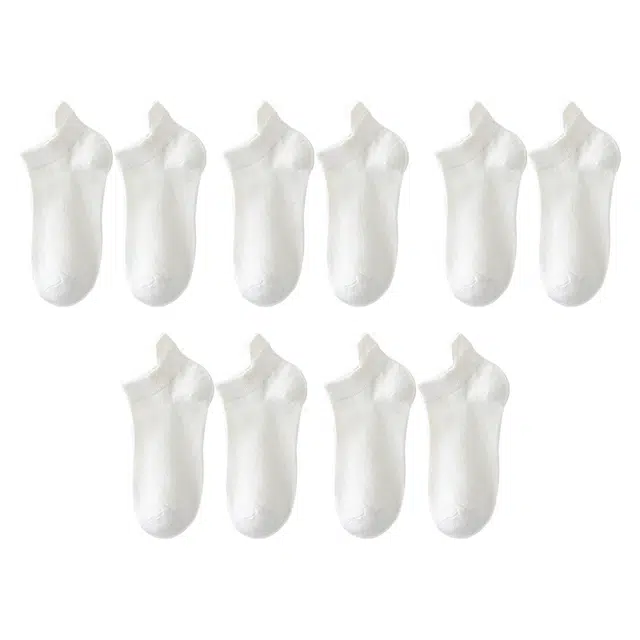 俞兆林 运动纯色防滑短款网眼透气百搭日系防臭吸汗运动夏季短袜 男款 组合装