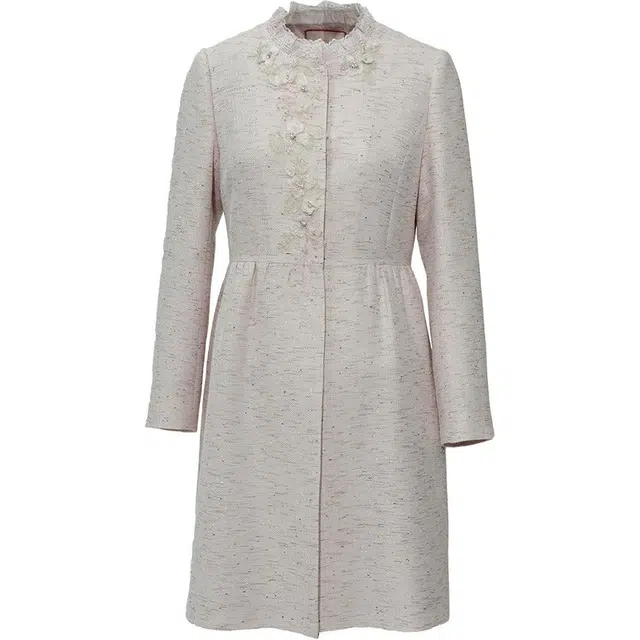 粉红玛琍 时尚绣花气质通勤夹克 女款