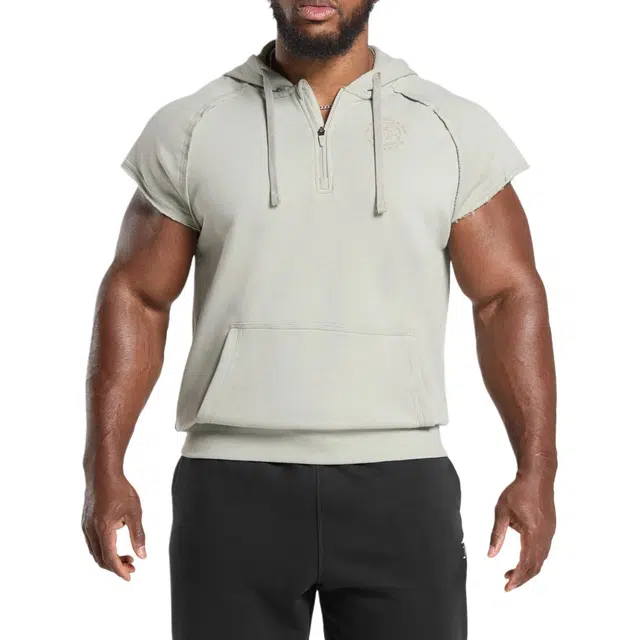 GYMSHARK Legacy 14 Zip Cap Sleeve Hoodie