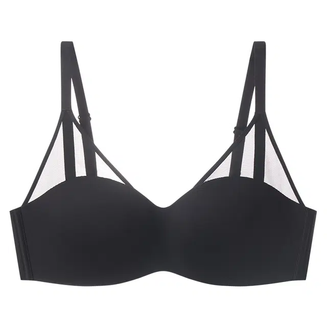 二三二三 无痕提拉聚拢上托不空杯亲肤舒适内衣侧收副乳无钢圈可调节肩带软支撑胸罩简约时尚百搭性感纯欲文胸 女款