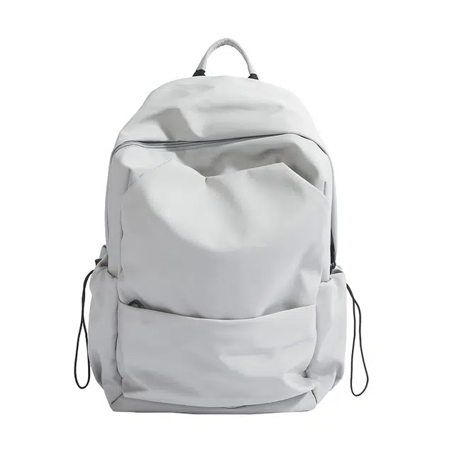 泰格奴 简约纯色休闲通勤旅行轻便高颜值背包初中高中大学上课百搭 尼龙布 双肩包 男女同款情侣款 多色