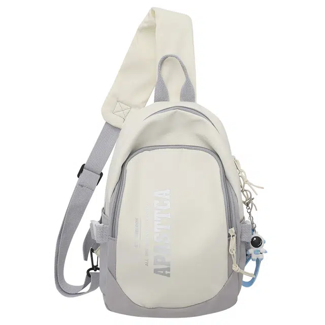 帕克熊 时尚潮流拼接撞色校园风韩系百搭 尼龙 单肩胸包 男女同款情侣款 多色