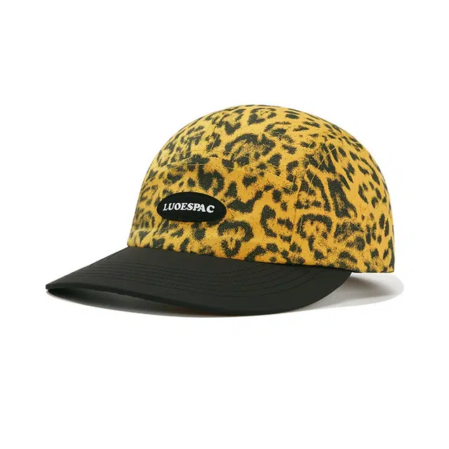 氧气樱桃 夏季速干机能豹纹拼色潮牌美式拼接街头微弯檐休闲日系 棉 鸭舌帽 男女同款情侣款