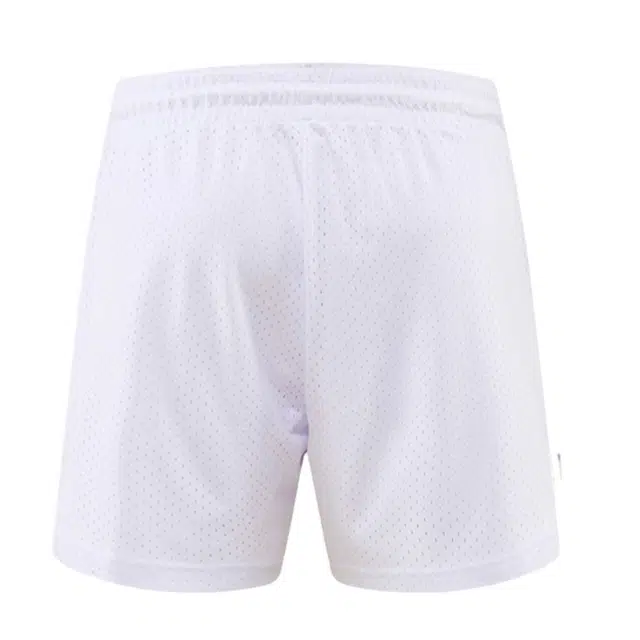 加荣 透气凉感松紧腰系带简约薄款纯色百搭户外运动跑步宽松速干冰丝五分休闲短裤 男女同款