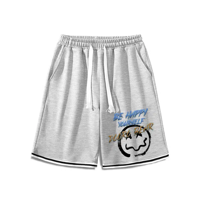 萌芽熊 美式高街机能宽松户外运动松紧腰日常百搭舒适休闲短裤 男女同款
