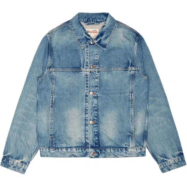 Stussy SS25 TRUCKER JACKET DENIM
